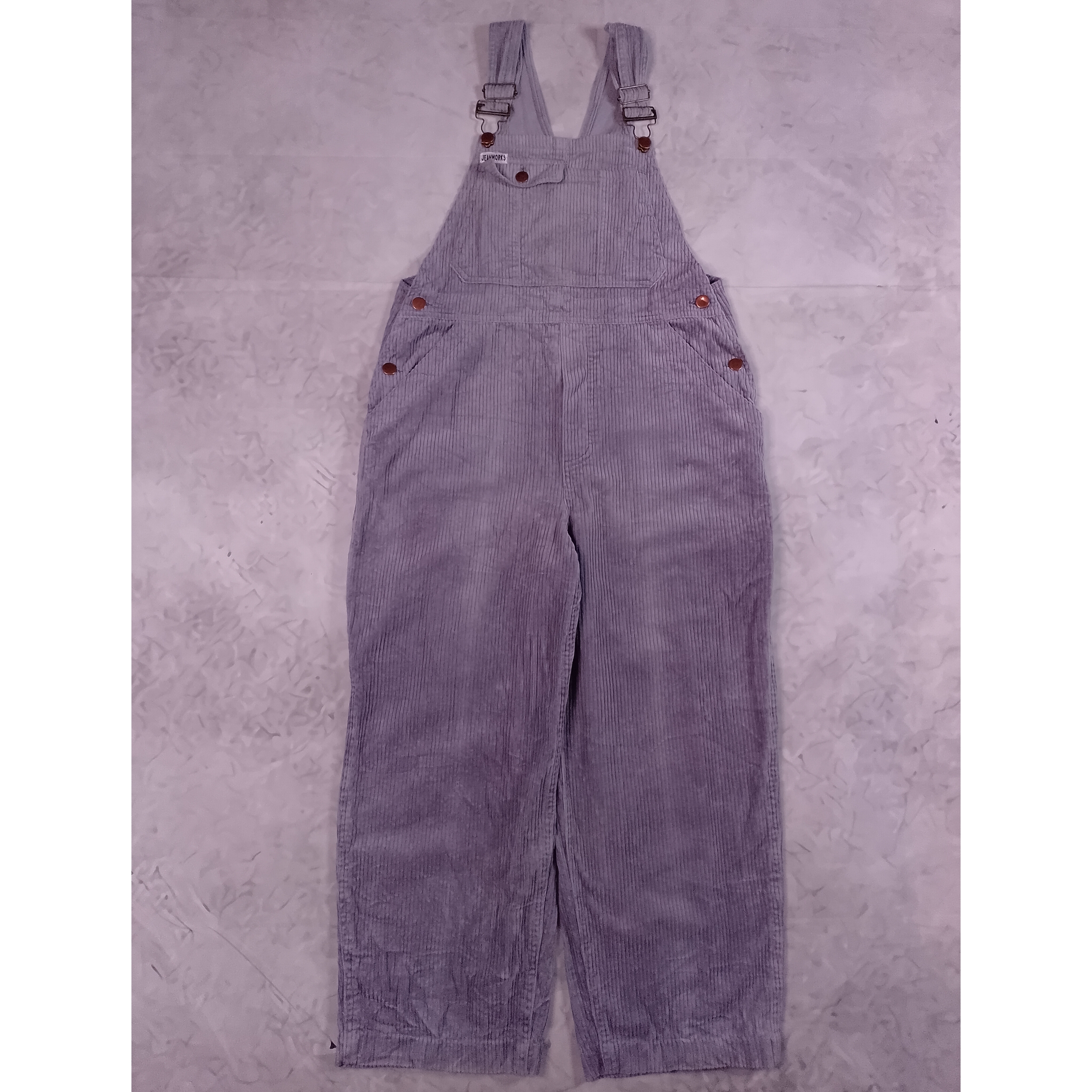 Vintage Corduroy Grey Jeanworks & Company Overalls Workwear Unisex